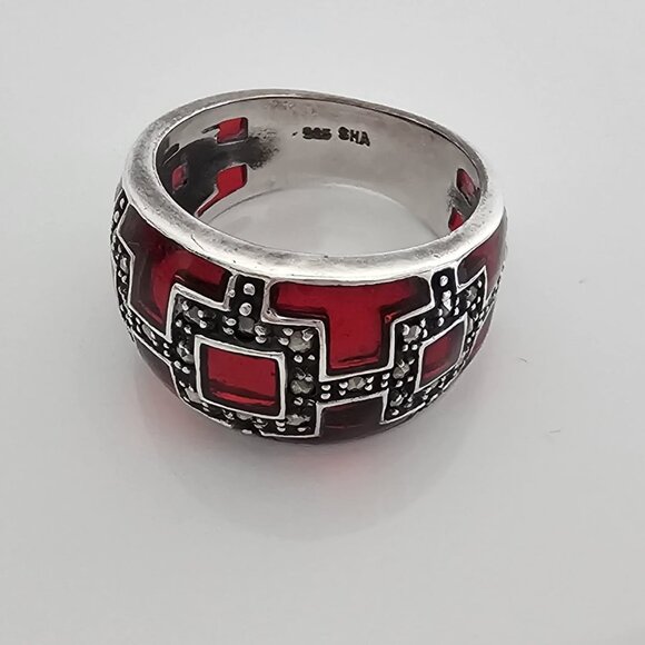 MARCASITE JEWELLERY -BUNDLE! - 1 RING & 2 PAIRS OF EARRINGS! - Picture 3 of 14